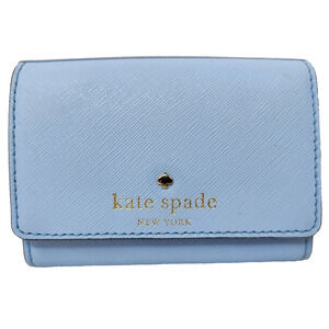Kate Spade New York Cedar Street Darla Wallet Light Blue Gold Tone Periwinkle